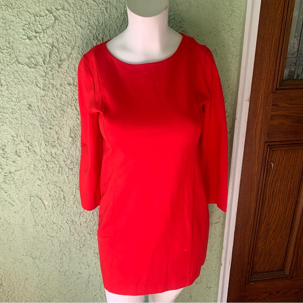 Red JCrew dress